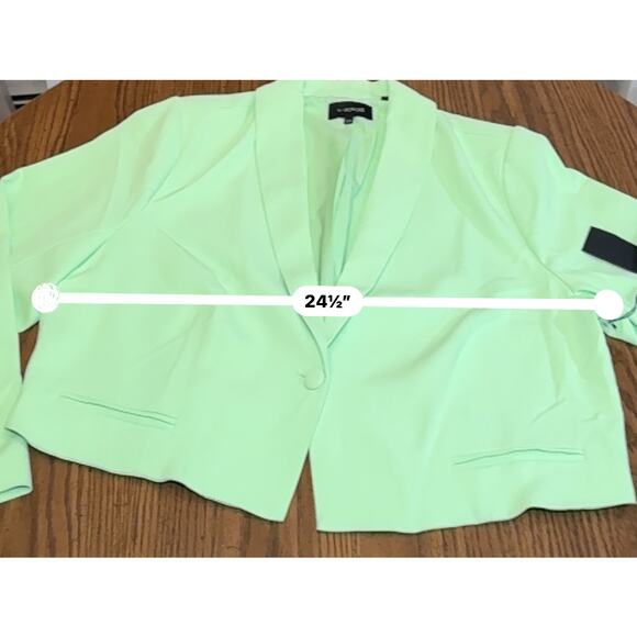 11 Honoré ARIEL CROP BLAZER IN PARADISE GREEN size 20 - Picture 9 of 10